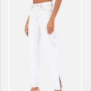 Adika side slit mom jeans